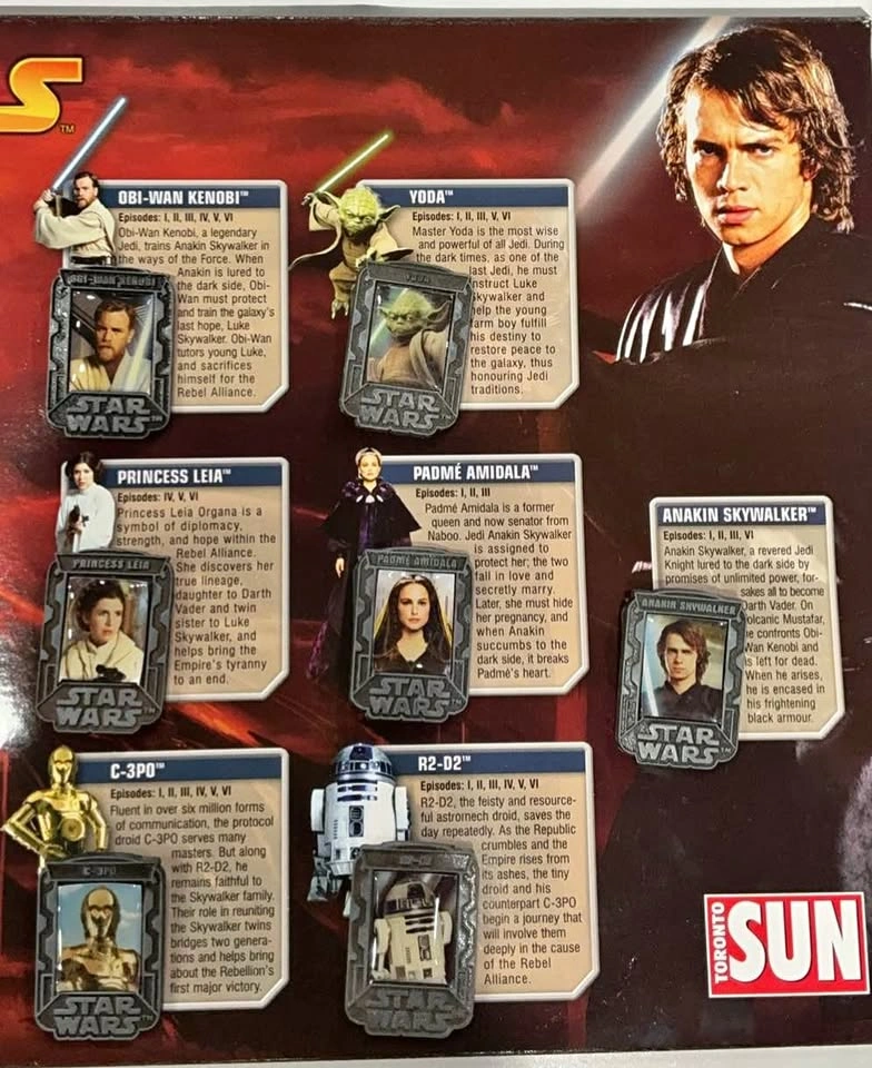 STAR WARS EPISODE III OFFICIAL 2005 PIN COLLECTION Complete Set
