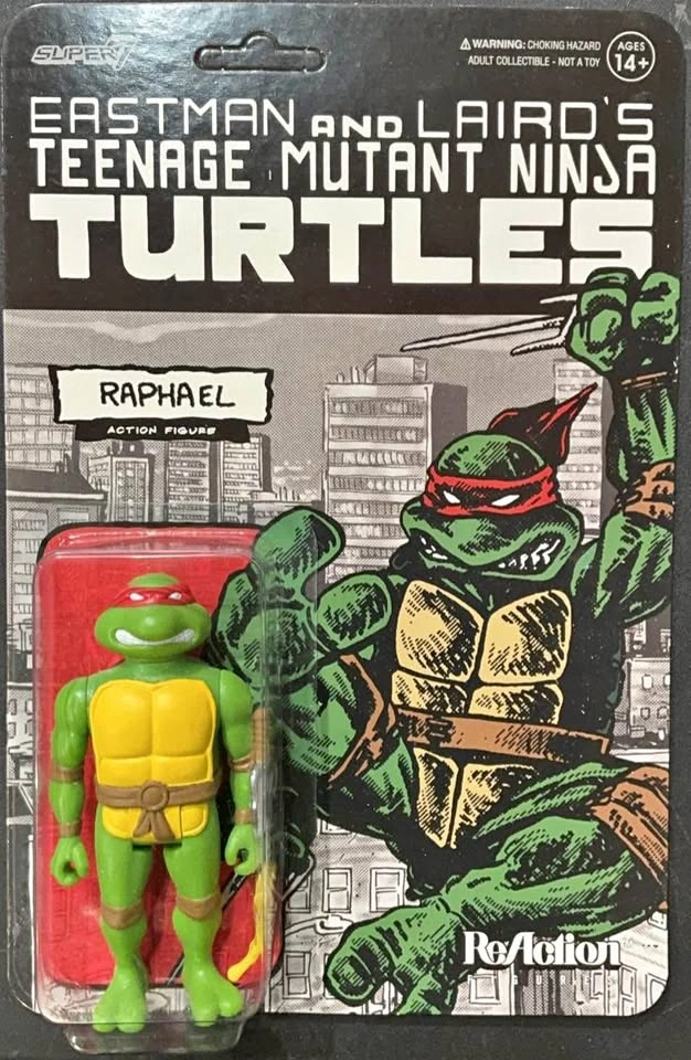 RAPHAEL TEENAGE MUTANT NINJA TURTLES EASTMAN & LAIRD SUPER7 REAC
