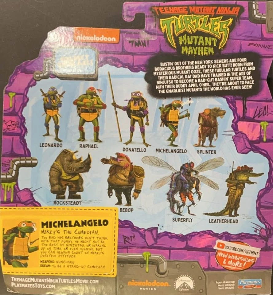 TEENAGE MUTANT NINJA TURTLES: MUTANT MAYHEM BASIC FIGURES - Mich - photo 2