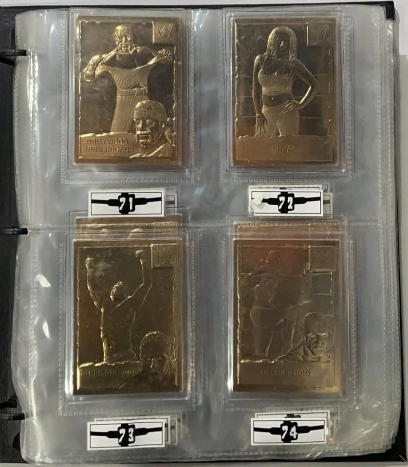 2005 WWE 22kt Gold Foil Complete Set of 50 Cards - photo 2
