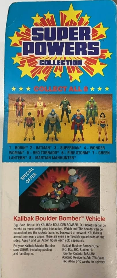 VINTAGE Super Powers Collection Card-Backed BATMAN Figure [Kenne - photo 4