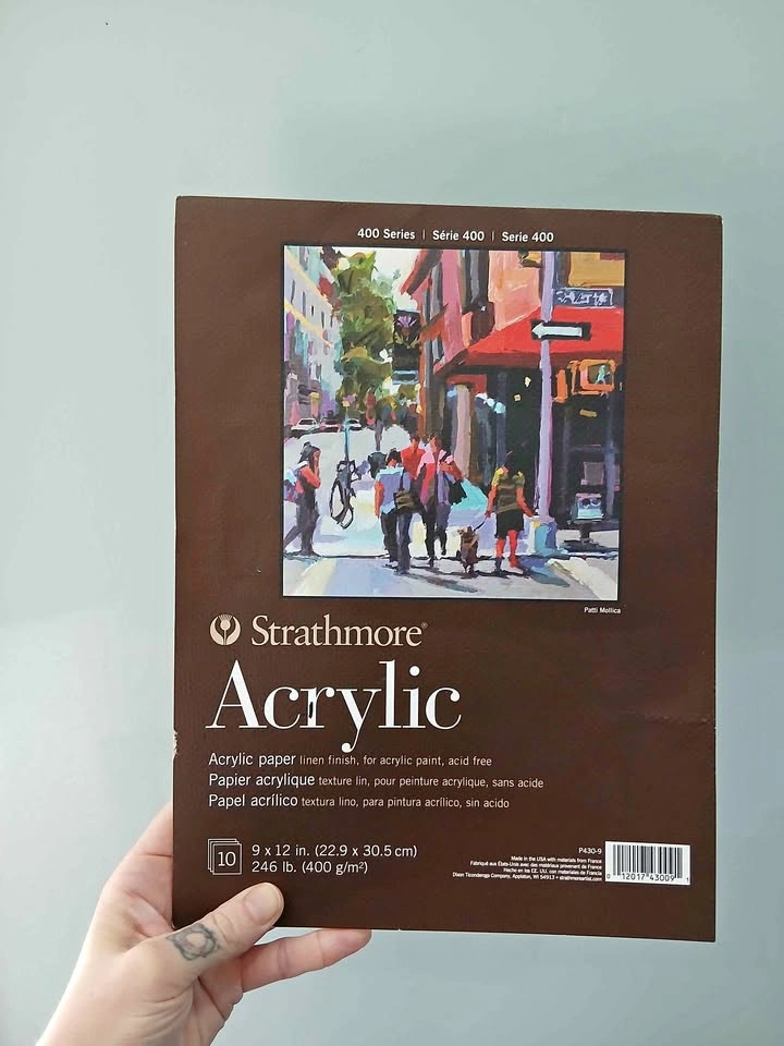 Strathmore Acrylic 400g paper - linen finish