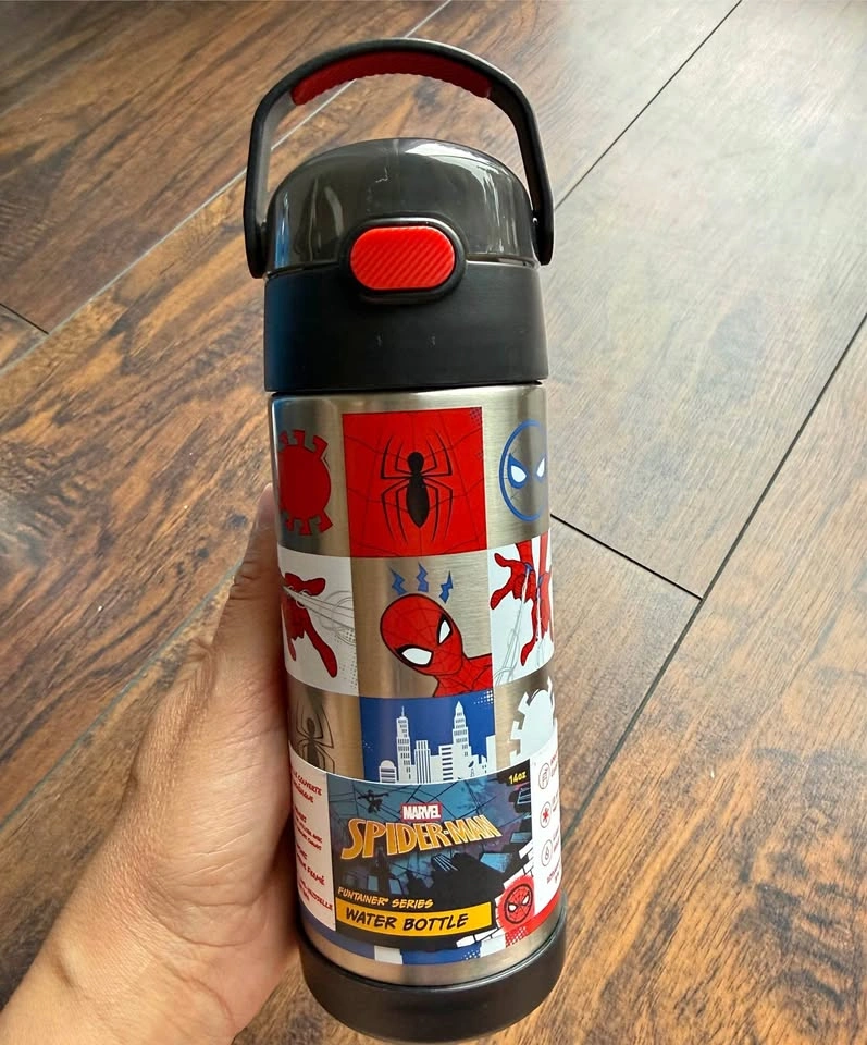 NEW Thermos Funtainer Marvel Spider-Man Water Bottle
