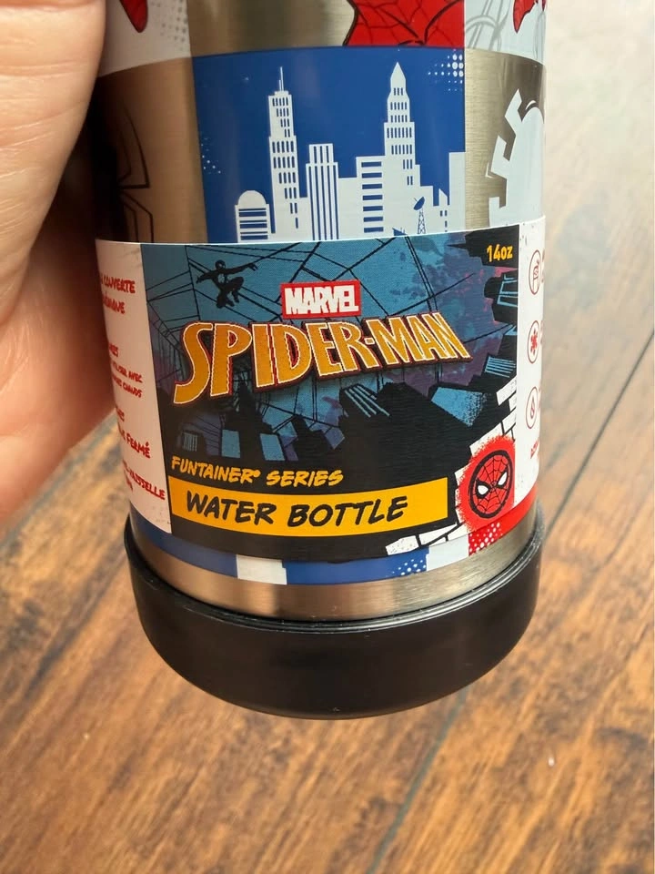 NEW Thermos Funtainer Marvel Spider-Man Water Bottle - photo 3