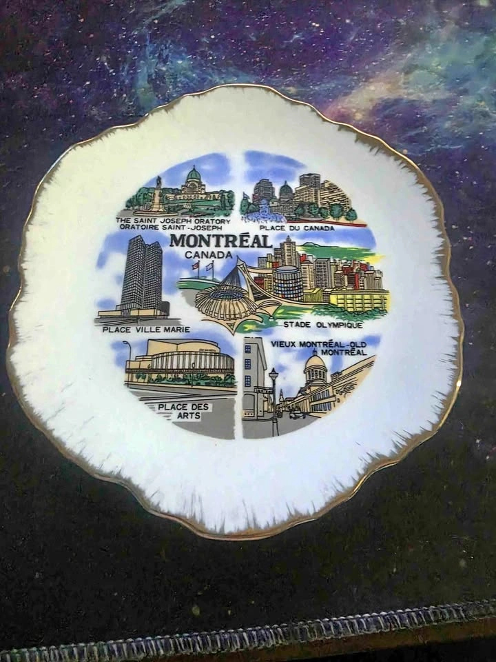 Montreal Canada Decorative Plate Made in Korea