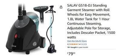 SALAV GS18-DJ Standing Garment Steamer - photo 2