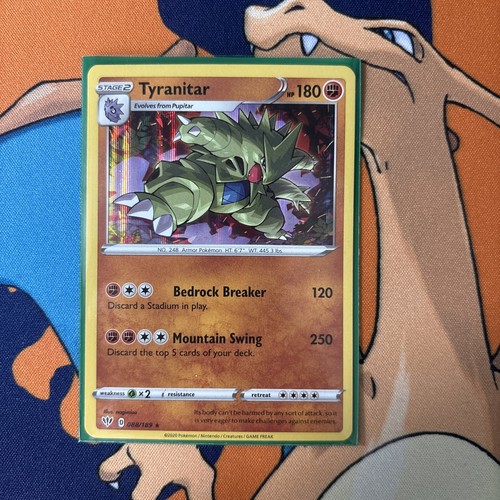 Tyranitar 088/189 Swsh03: Darkness Ablaze Holo - photo 3