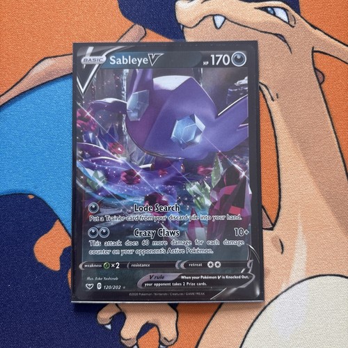 Sableye V 120/202 Sword & Shield - Ultra Rare Foil Pokemon Card - photo 3