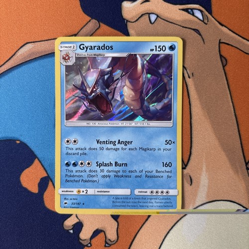 Gyarados 33/147 Holo NM 2017