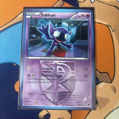 Sableye 49/116 Rare Plasma Freeze Pokemon Lightly Played - photo 3