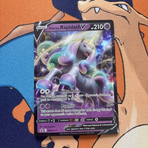 Galarian Rapidash V - Black Star Promo SWSH111 NM