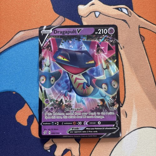 Pokemon Sword & Shield Rebel Clash 1x DRAGAPULT V Ultra Rare 92/