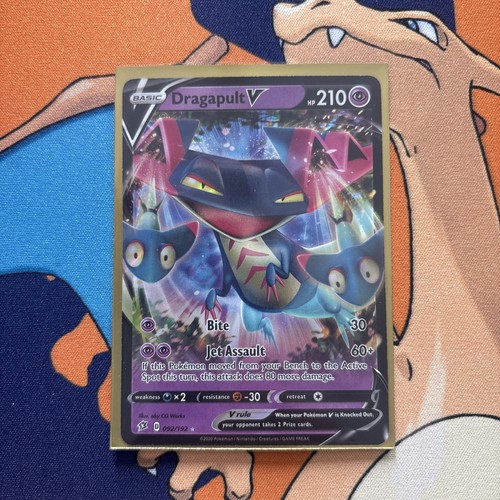 Pokemon Sword & Shield Rebel Clash 1x DRAGAPULT V Ultra Rare 92/ - photo 3