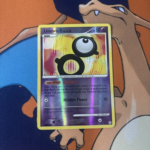 Unown [B] 66/130 Diamond and Pearl Reverse Holo LP