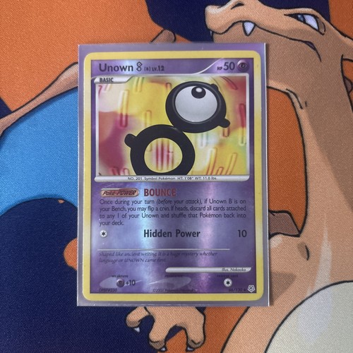 Unown [B] 66/130 Diamond and Pearl Reverse Holo LP - photo 3