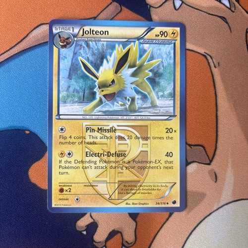 Jolteon 34/116 B&W Plasma Freeze Uncommon NEAR MINT! Pokémon