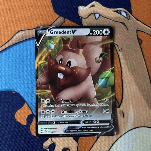 Greedent V 053/072 Shining Fates Holo NM