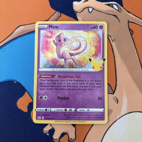 Mew 11/25 Holo Rare NM | Pokemon Celebrations 25th Anniversary