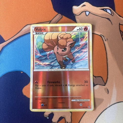 Vulpix 68/95 Common HGSS Unleashed Pokemon Reverse Holo NM
