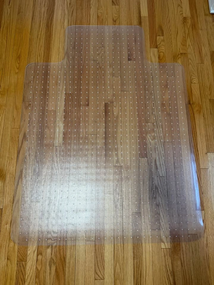 Clear Plastic Studded Office Chair Mat - New & Never Used - photo 2