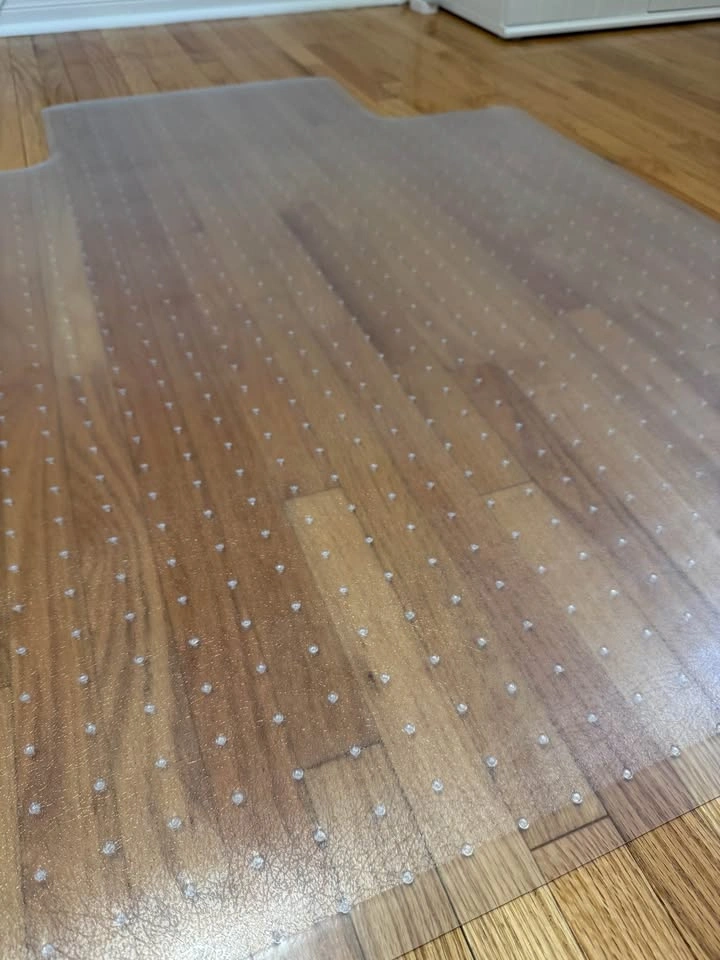 Clear Plastic Studded Office Chair Mat - New & Never Used - photo 5
