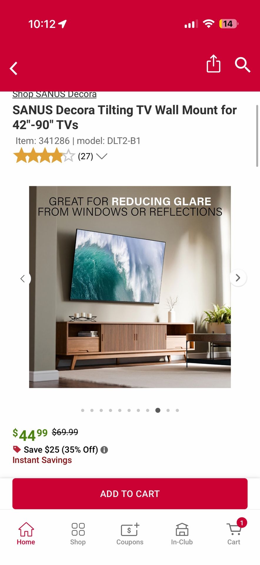 Hisense 55" 4K Smart Roku TV with Mount - photo 2