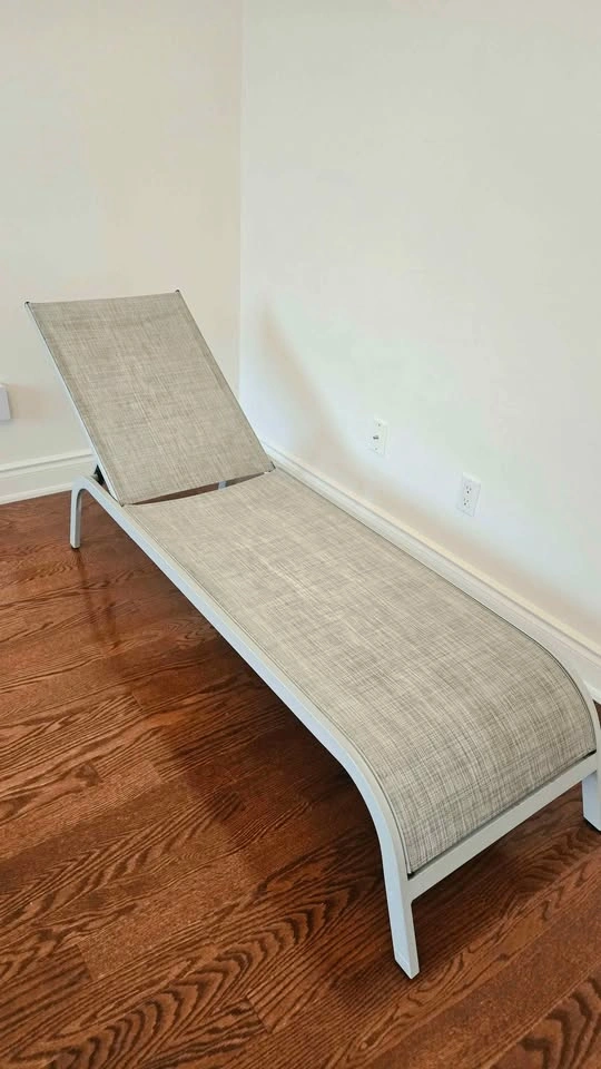 Modern Outdoor Mesh Chaise Lounge Chair - photo 2