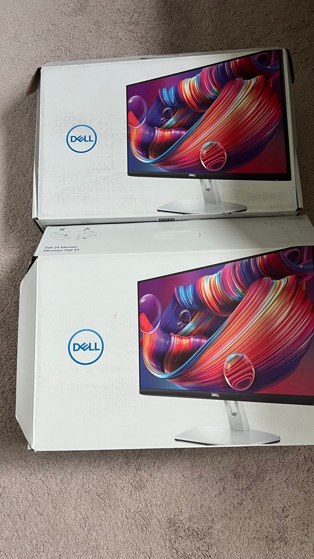24” Dell S2421HN Dual monitors