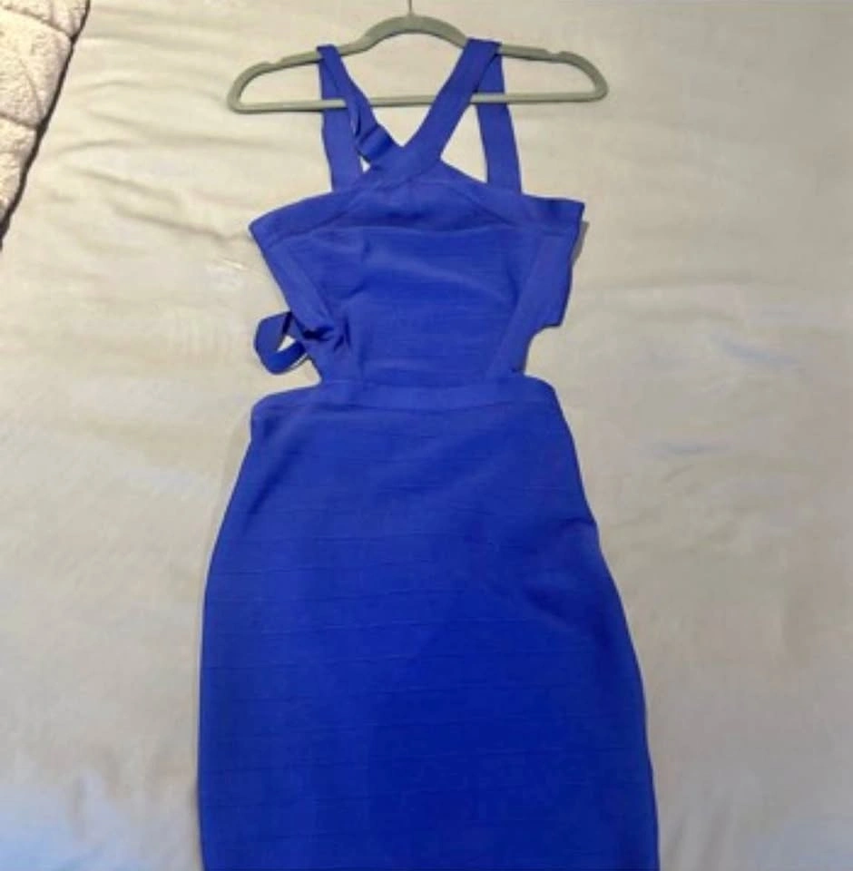 Guess by Marciano Royal blue bandage dress-Size S