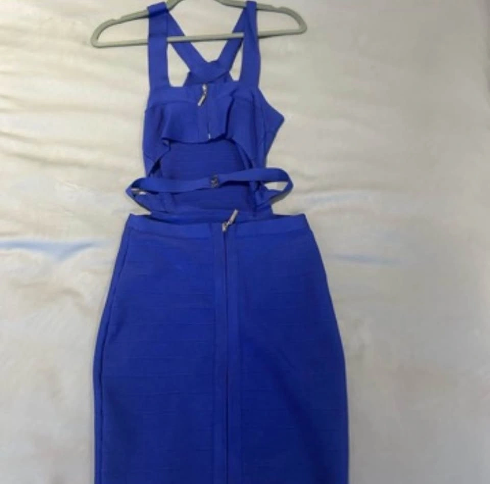 Guess by Marciano Royal blue bandage dress-Size S - photo 2