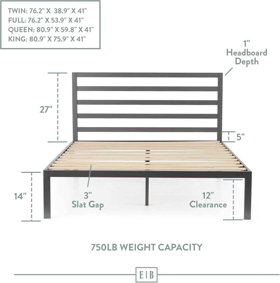 Edenbrook Cassidy King Size Metal Platform Bed Frame - photo 2