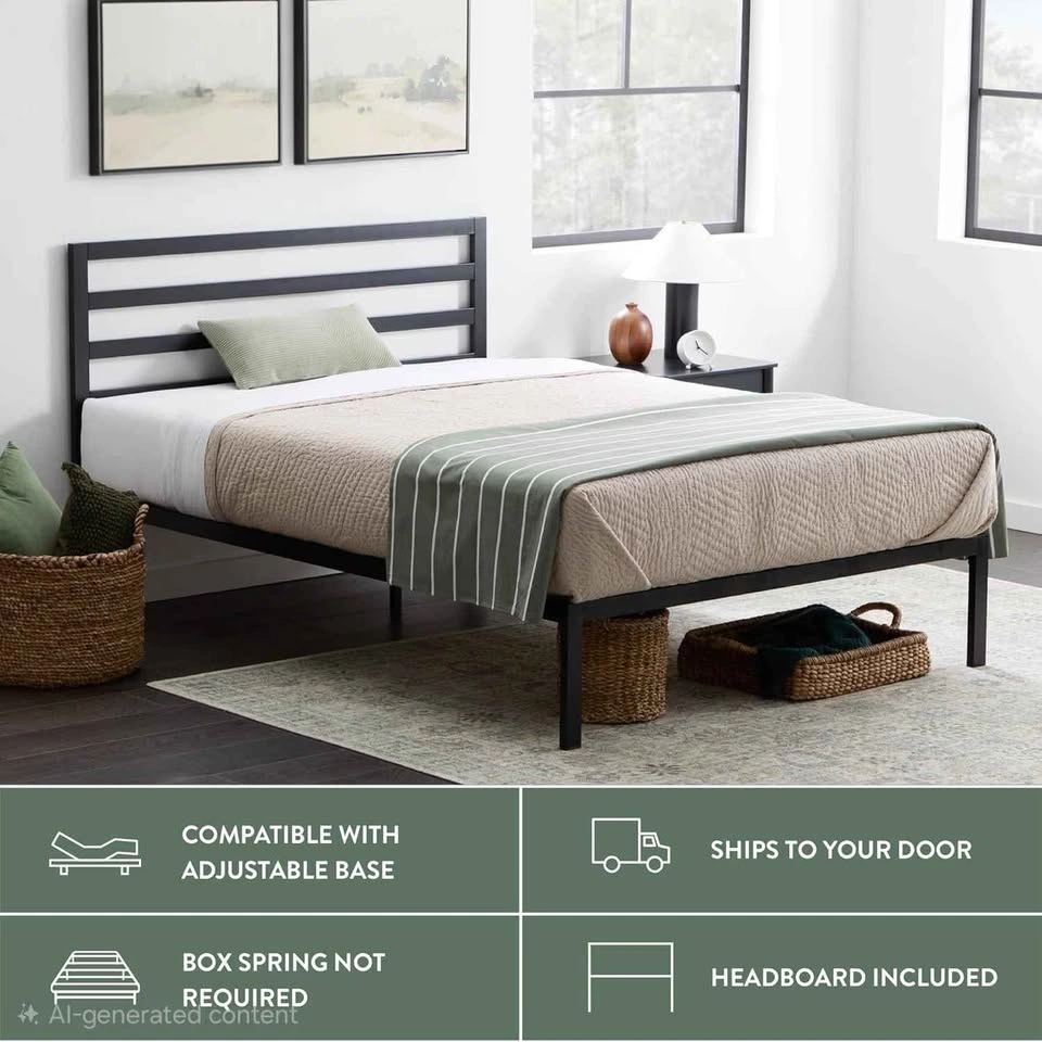 Edenbrook Cassidy King Size Metal Platform Bed Frame - photo 5
