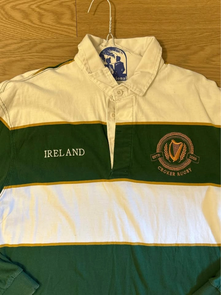 Croker Ireland Rugby Long Sleeve Polo Shirt - photo 2