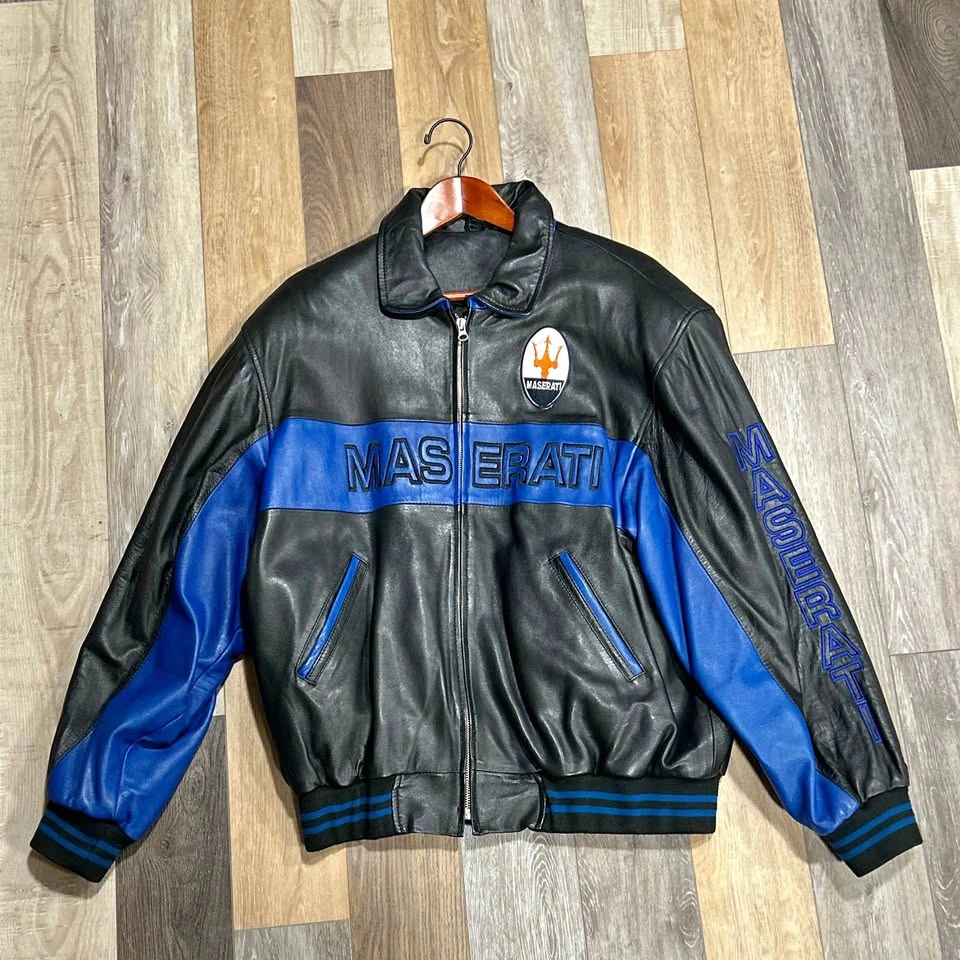 Maserati Leather Bomber Jacket