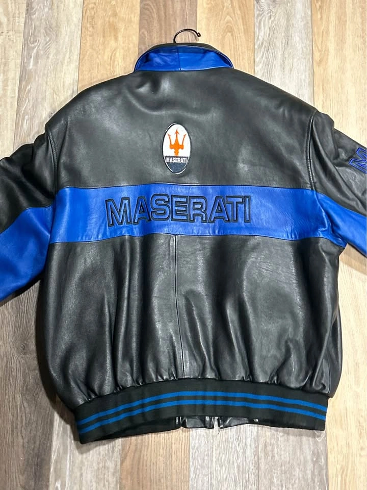 Maserati Leather Bomber Jacket - photo 2