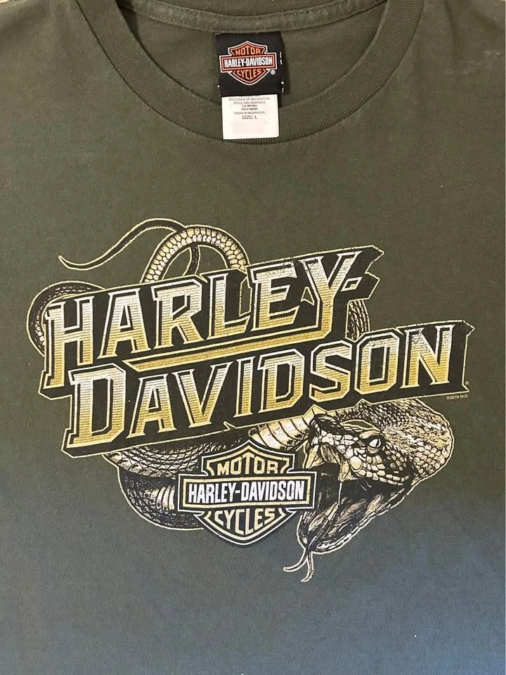 Harley-Davidson Peterson's Miami Beach Snake Graphic T-Shirt - S - photo 2