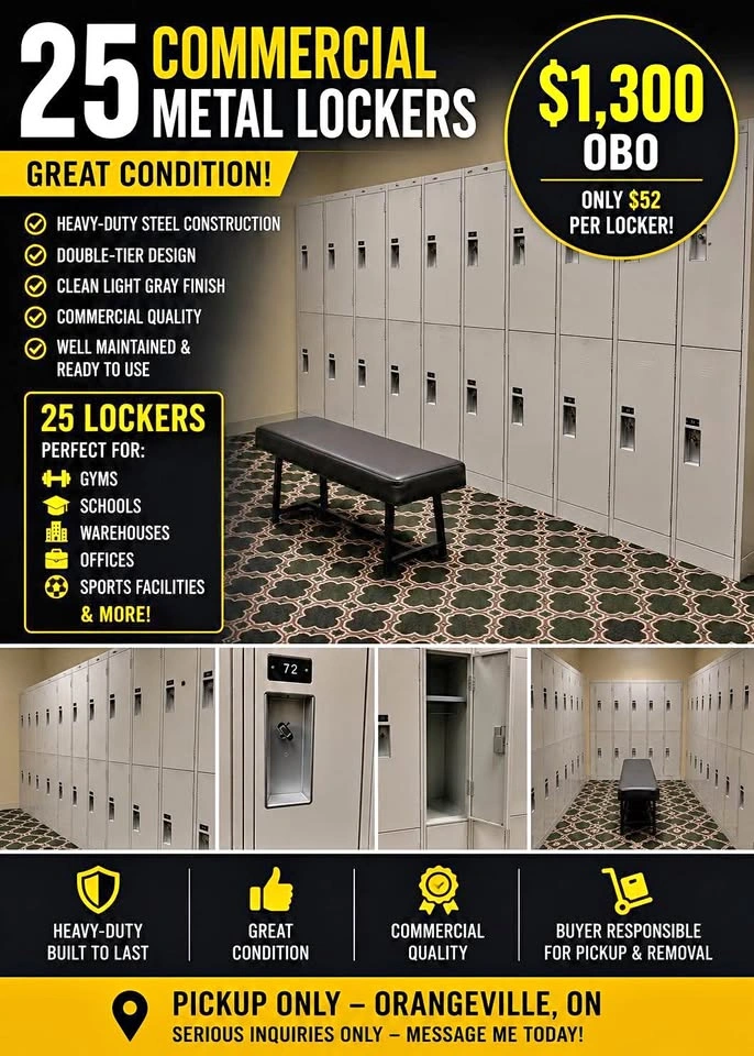 25 Metal Lockers