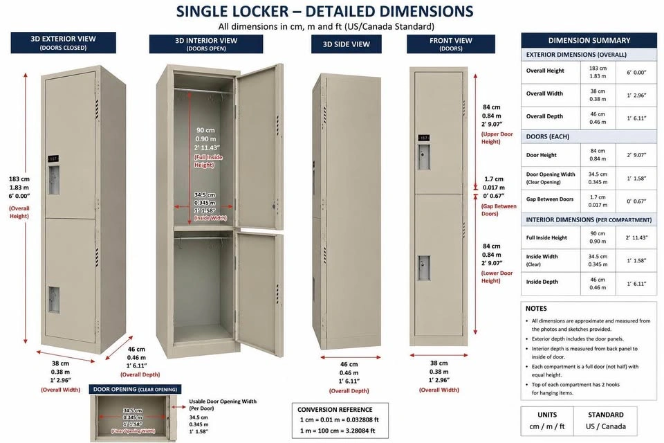 25 Metal Lockers - photo 4