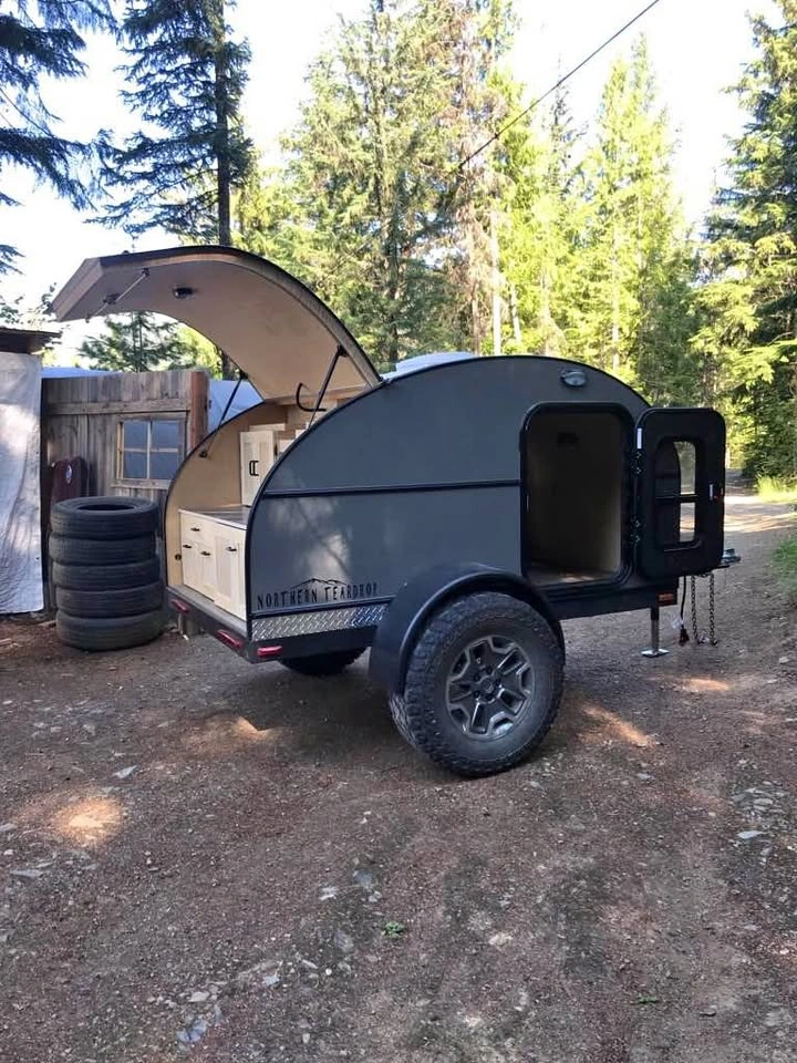 Northern Teardrop Trailer on custom built trailer