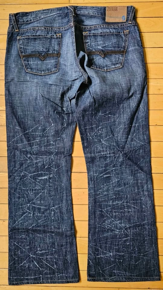 Guess Premium "Falcon" Low Rise Bootcut Men's Blue Jeans - Size - photo 2