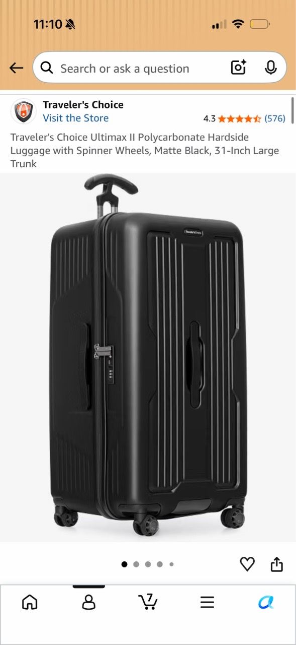 New black suitcase in box