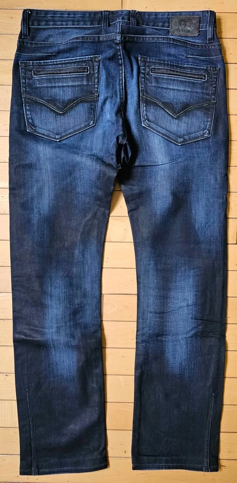 Guess Los Angeles "Alameda" Moto Slim Tapered Men's Jeans - 31 - photo 3