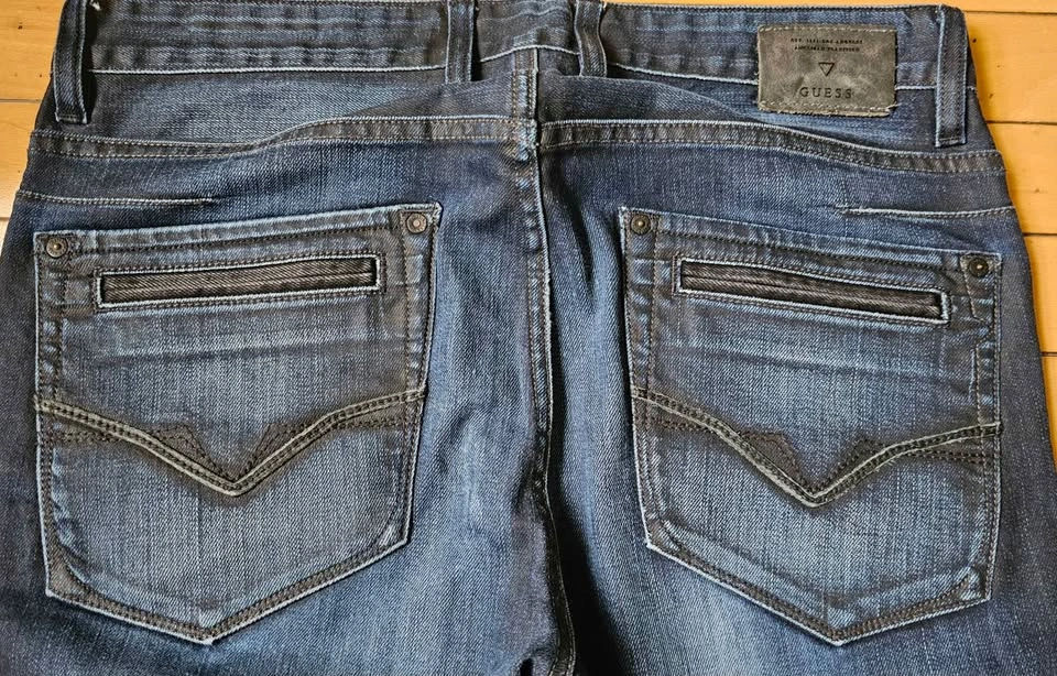 Guess Los Angeles "Alameda" Moto Slim Tapered Men's Jeans - 31 - photo 4