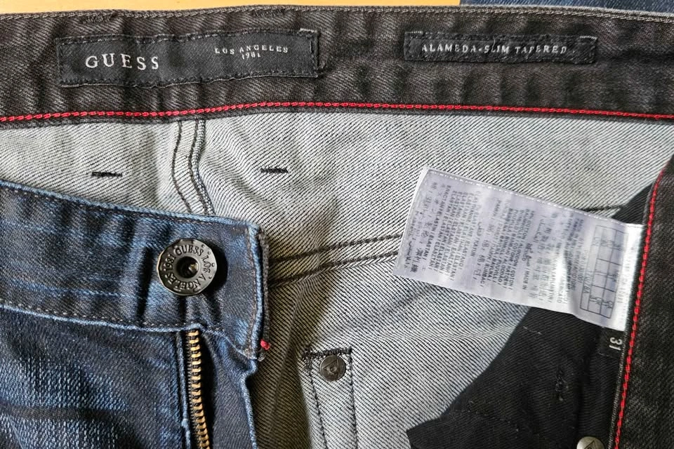 Guess Los Angeles "Alameda" Moto Slim Tapered Men's Jeans - 31 - photo 5