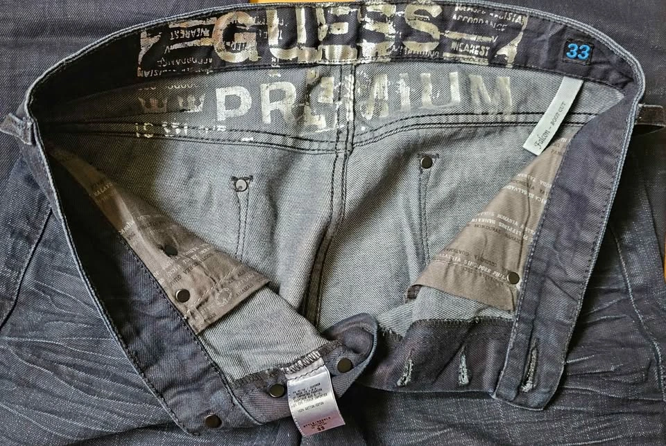 Guess Premium "Falcon Boot Cut" Men's Dark Wash Button Fly Jeans - photo 3