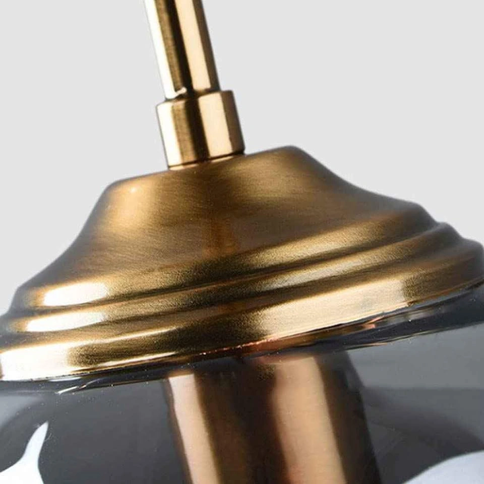 NEW 3 Light Modern Pendant Light Fixture Gold Glass Globe - photo 4