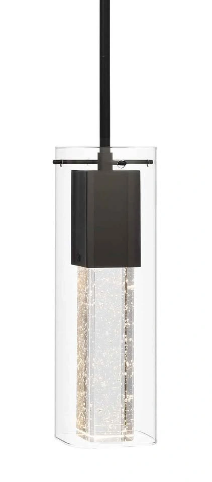 Set of (2) XiNBEi Modern Black Kitchen Pendant Lights, New - photo 5