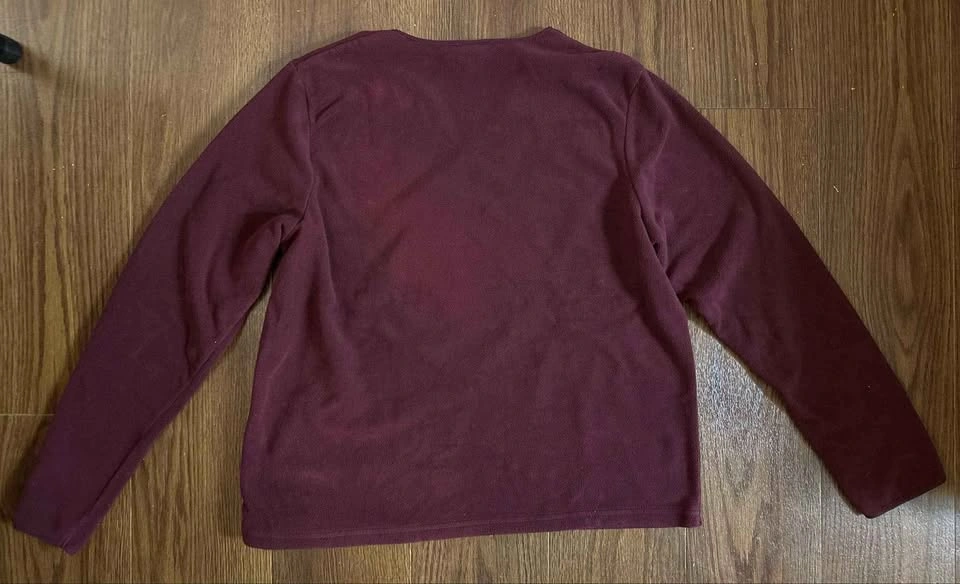 Old Navy Burgundy Fleece Long Sleeve Top Size M - photo 2