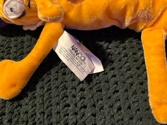 Nanco CatDog Plush - Rare variant fabric eyes, approx 8 in long - photo 4