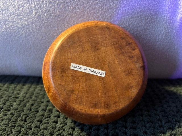Vintage Wooden and Bakelite Turtle Keepsake Box - Thailand - photo 5
